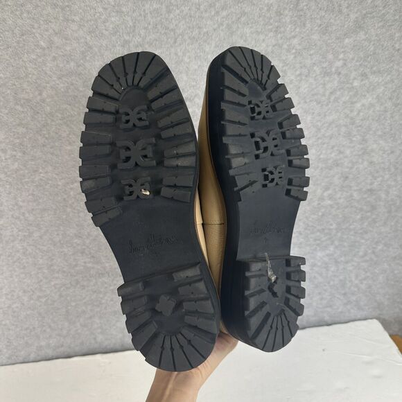 Sam Edelman Laguna Chelsea Boots Womens Size 9.5 Beige Leather WP‎ Pull On Shoes - Picture 13 of 14